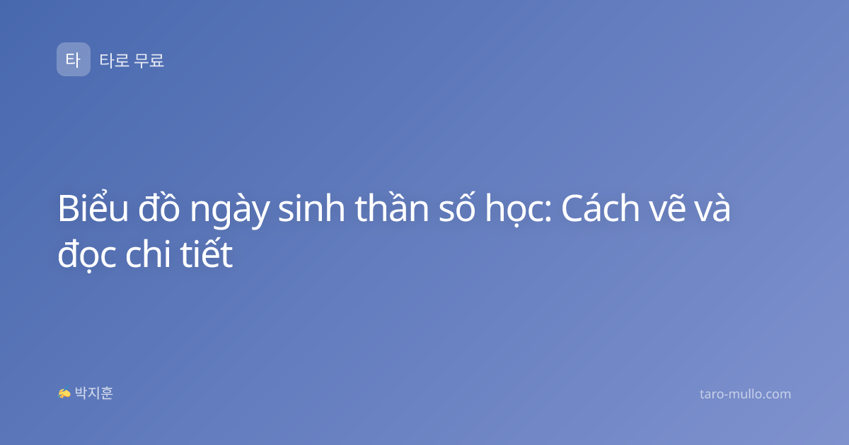 Biểu đồ ngày sinh thần số học: Cách vẽ và đọc chi tiết