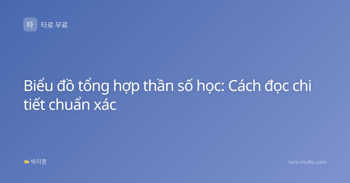 Biểu đồ tổng hợp thần số học: Cách đọc chi tiết chuẩn xác