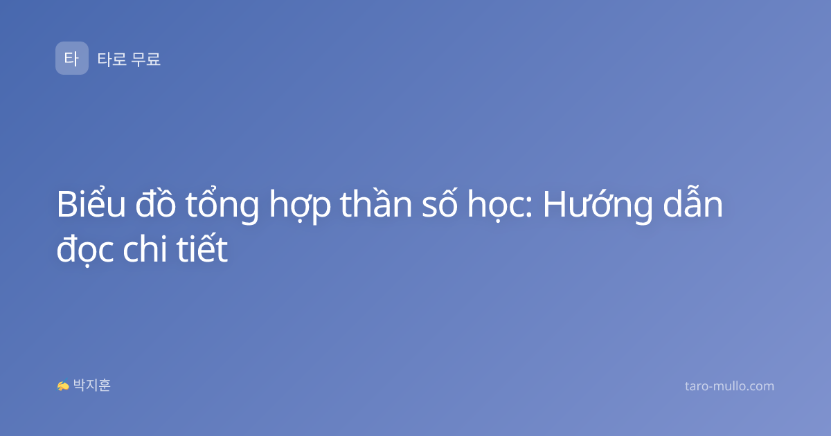 Biểu đồ tổng hợp thần số học: Hướng dẫn đọc chi tiết